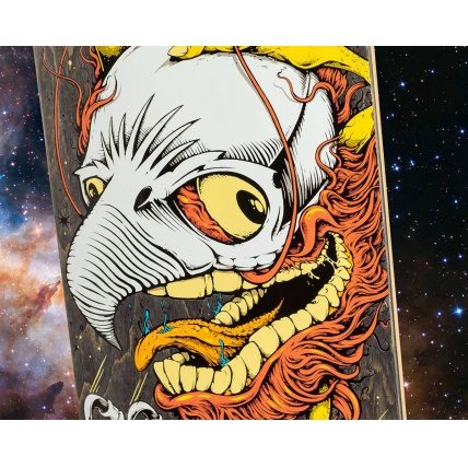 Deluxe Skate Shop Day Grimple House Black Bag Skateboard Deck